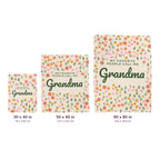 Three Cream velveteen plush blankets lie side by side on white, labeled 30 x 40, 50 x 60 and 60 x 80 inches, with cm equivalents.